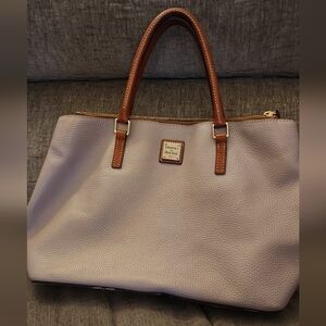 Dooney & Bourke Pebbled Leather Tote Prettt Pale Purple AMAZING COND